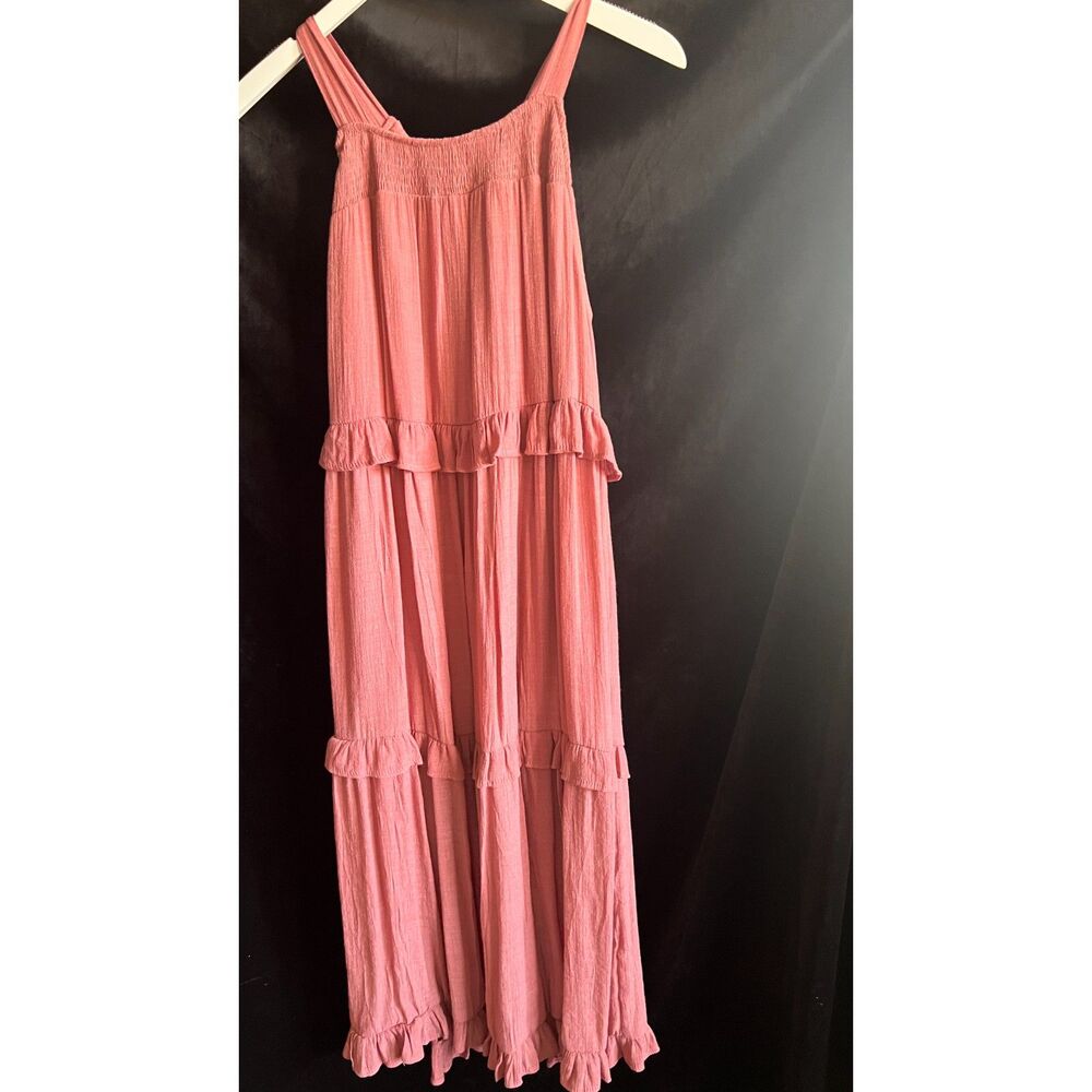 Blu Pepper Mauve Prairie Ruffle Dress Size Large